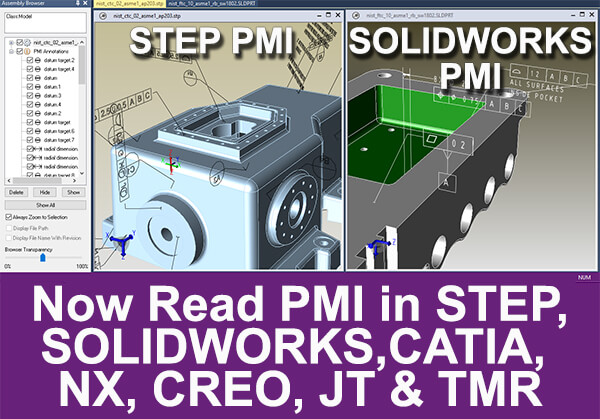 pmi read for solidworks and step