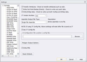 JT Config File Options