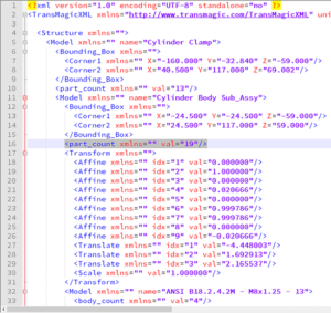 CAD Data Extraction Header