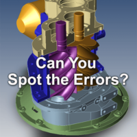 Can you find the errors in this CAD model?