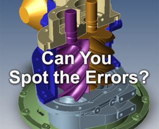 Can you find the errors in this CAD model?