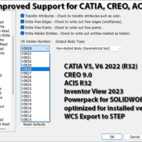 New CATIA 2022, Creo 9.0 Format Support