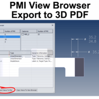 Exporting PMI to 3D PDF