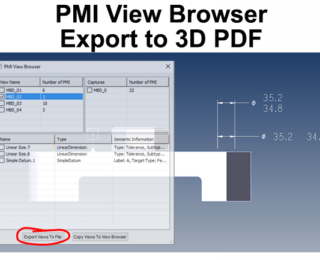 Exporting PMI to 3D PDF